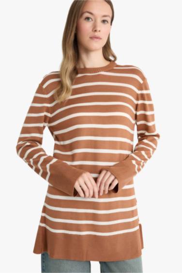 Regular Fit Crew Neck Tunic