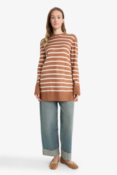 Regular Fit Crew Neck Tunic