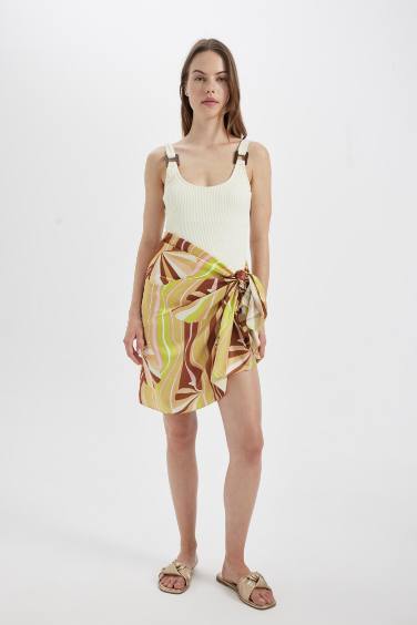 تنورة بحر نسائي طويل ملون