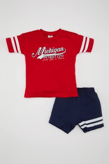 Ensemble de T-Shirt Manches Courtes et Short pour Bébé Garçon