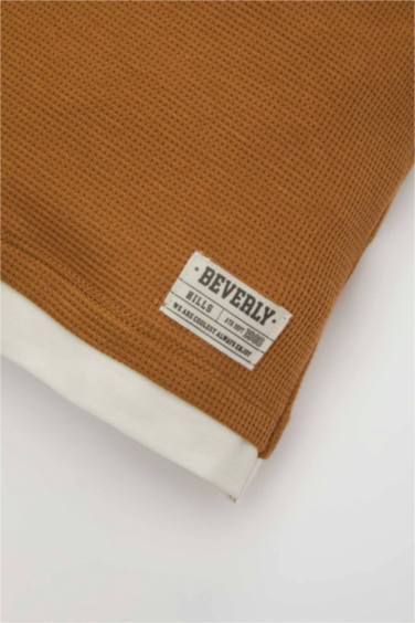 Baby Boy Waffle Short Sleeve T-Shirt Shorts 2 Piece Set