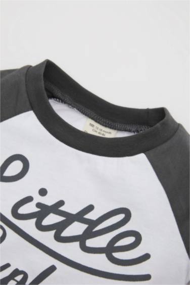 Baby Boy Slogan Printed 2 Piece Set