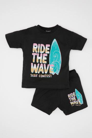 Baby Boy Printed T-Shirt Shorts 2 Piece Set