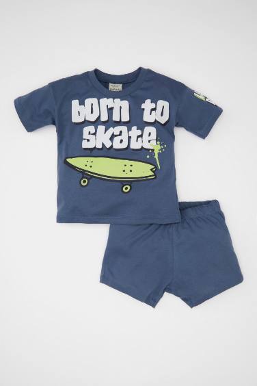 Baby Boy Printed T-Shirt Shorts 2 Piece Set