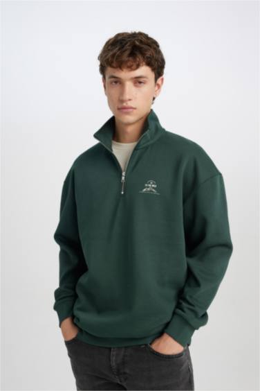 Comfort Fit Printed Long Sleeve Sweatshirt