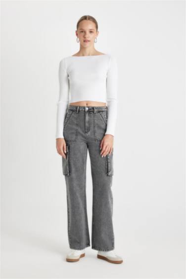 Джинсы Wide Leg с высокой талией