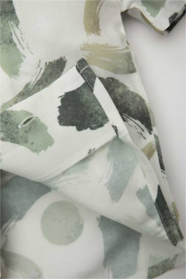 طقم اولادي شورت وقميص بوبلين قصة عادية - قطعتين