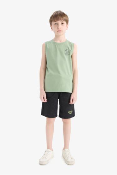 Boy Sweatshirt Fabric Shorts