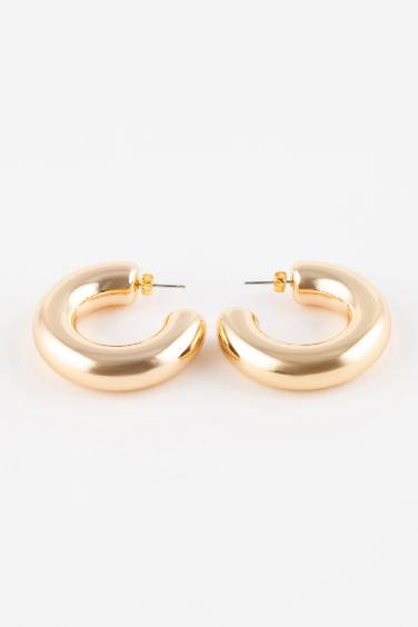 Золотые круглые серьги для женщин