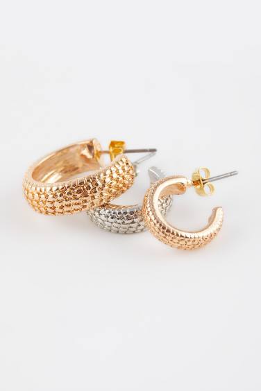 Kadın 3'lü Halka Küpe