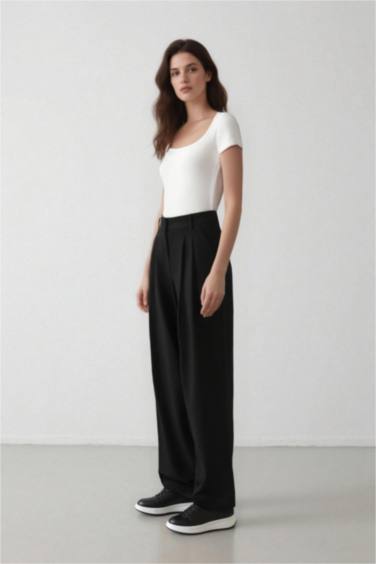 Wide Leg Trousers