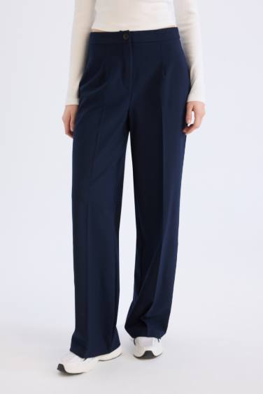 Standard Length Wide Leg High Waist Pants