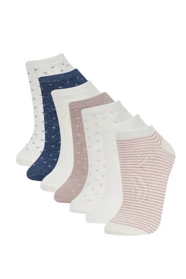 Lot de 7 paires de Chaussettes Coton pour Femme