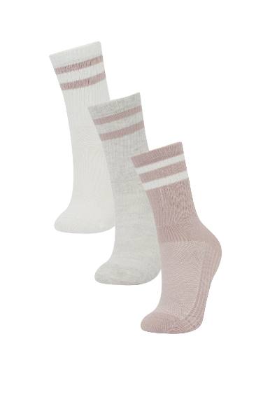 Woman 3 Piece Cotton Long Socks