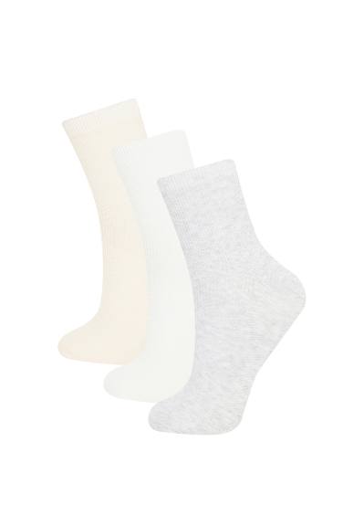 Lot de 3 paires de chaussettes courtes en coton pour Femme