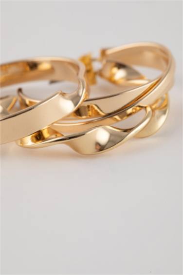 حلق حريمي ذهبي - 3 قطع