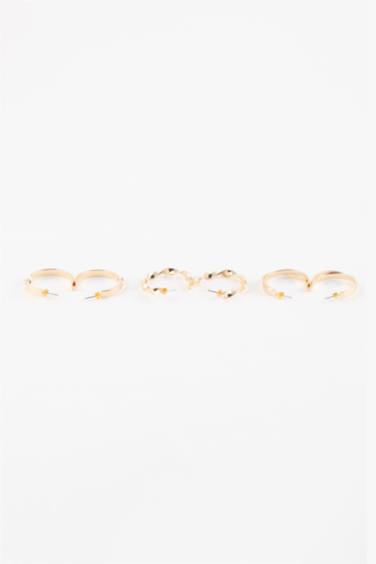 حلق حريمي ذهبي - 3 قطع