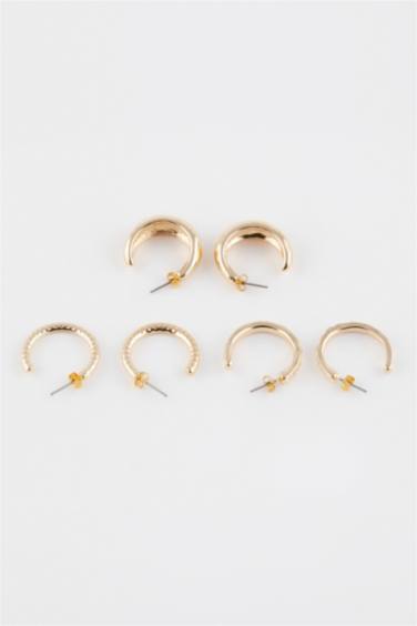 حلق حريمي ذهبي - 3 قطع