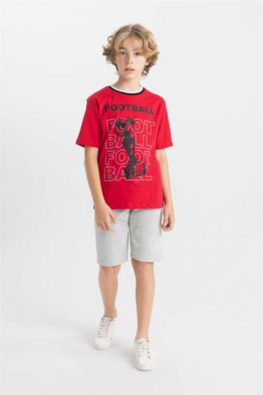 Boy Crew Neck Printed Short Sleeve T-Shirt