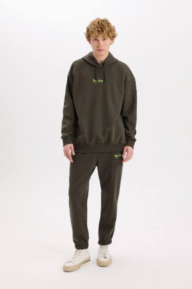 Rick and Morty Jogger Eşofman Altı Regular Fit Beli Paçası Lastikli Bağcıklı Cepli