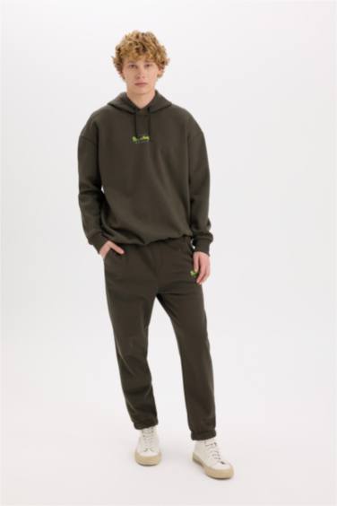 Rick and Morty Jogger Eşofman Altı Regular Fit Beli Paçası Lastikli Bağcıklı Cepli