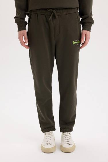 Rick and Morty Jogger Eşofman Altı Regular Fit Beli Paçası Lastikli Bağcıklı Cepli
