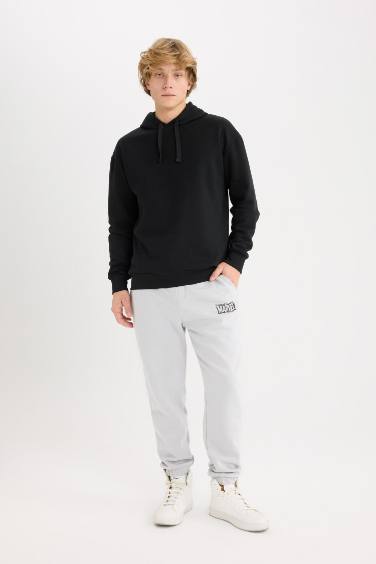 Marvel Logo Only Regular Fit Eşofman Altı Beli Bağcıklı Cepli