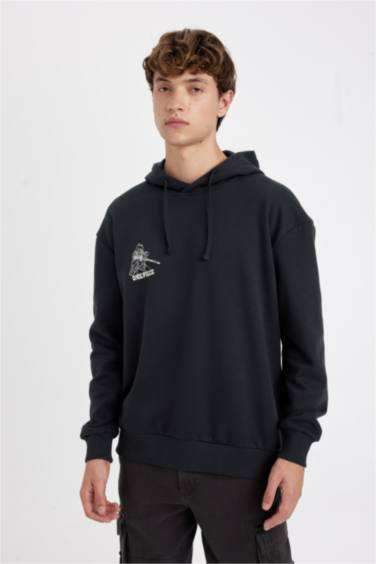 One Piece Лицензиялық бокси фит үлкен бас киімді Свитер