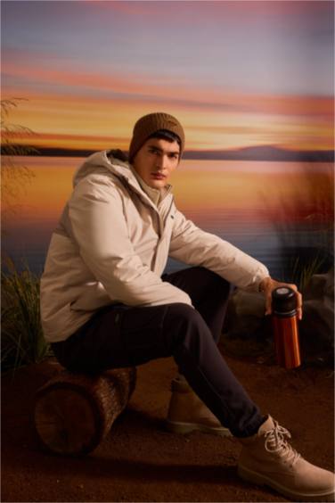 Regular Fit Hooded Jacket