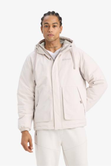 Regular Fit Hooded Jacket