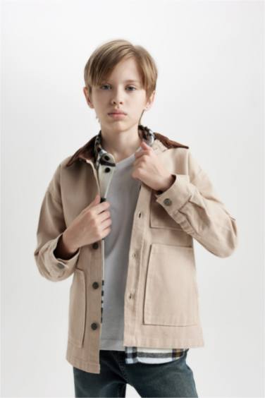 قميص بولو اولادي كم طويل جبردين اوفر سايز