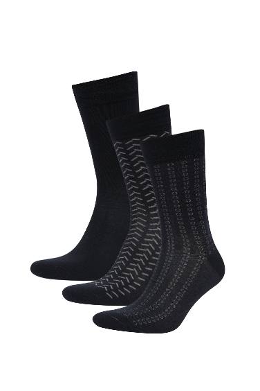 Lot de 3 paires de chaussettes longues en bambou sans couture pour homme