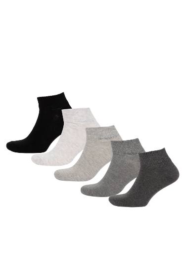 Man 5 Piece Cotton Booties Socks