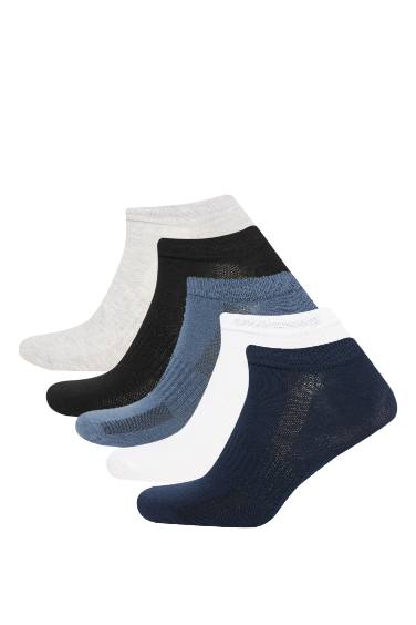 Man 5 Piece Cotton Booties Socks