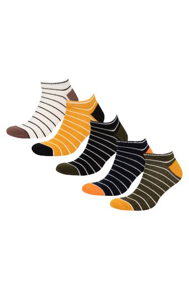 Lot de 5 Chaussettes Courtes en Coton pour Homme