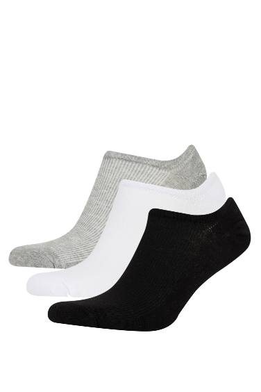 Lot de 3 paires de chaussettes invisibles en coton pour homme