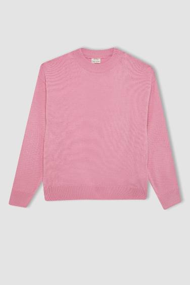 Girl Standard Fit Crew Neck Pullover