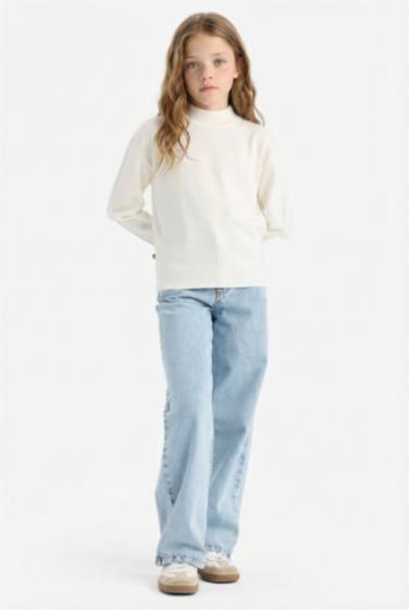 Girl Standard Fit Crew Neck Knit Pullover