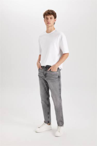 90’S Slim Fit Super Skinny Hem Denim Trousers