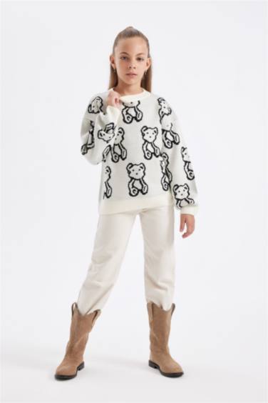 Қыздарға үлкен пішім Пулловер