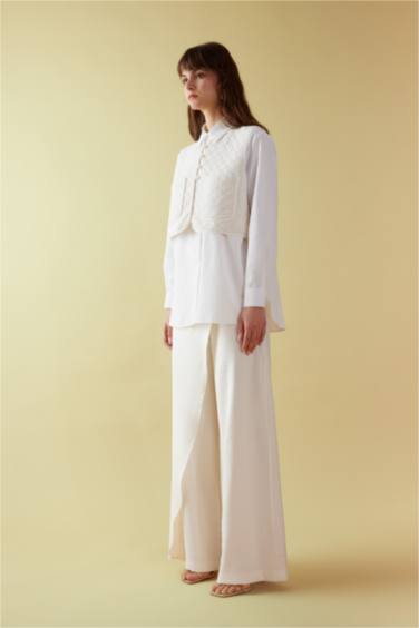 Relax Fit Poplin Long Sleeve Shirt Tunic