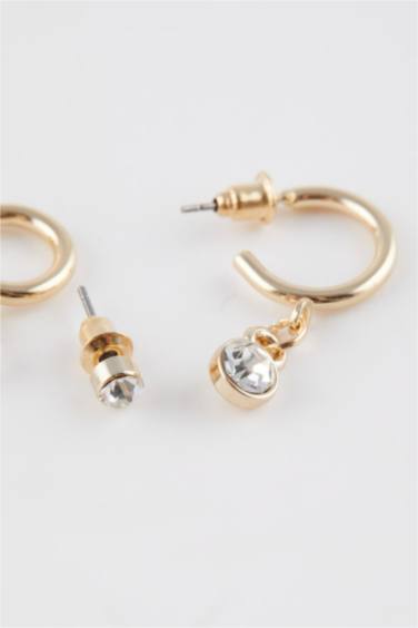 حلق حريمي ذهبي - 6 قطع