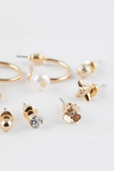 Kadın 12'li Gold Küpe