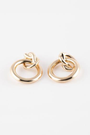 Woman Hoop Gold Earrings