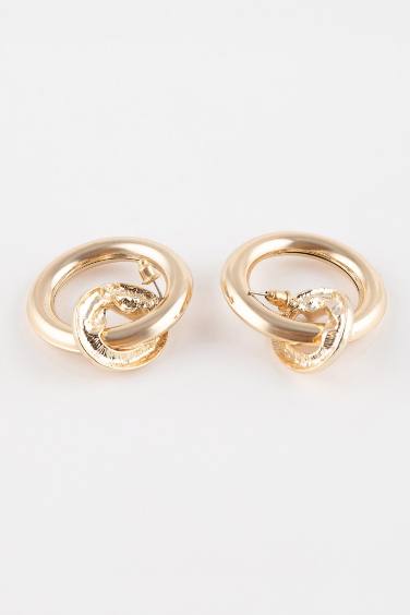 Woman Hoop Gold Earrings