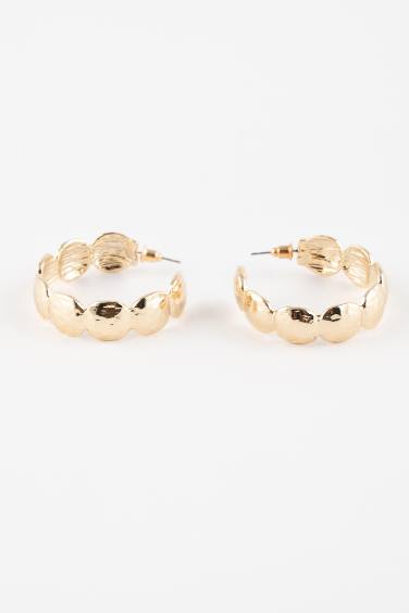 Woman Hoop Gold Earrings
