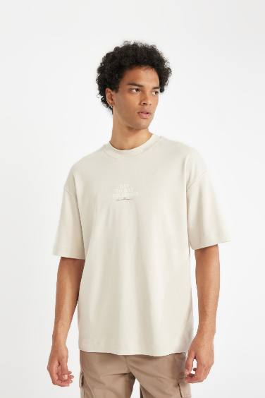 дөңгелек жаға слоган Қысқа жеңді футболка