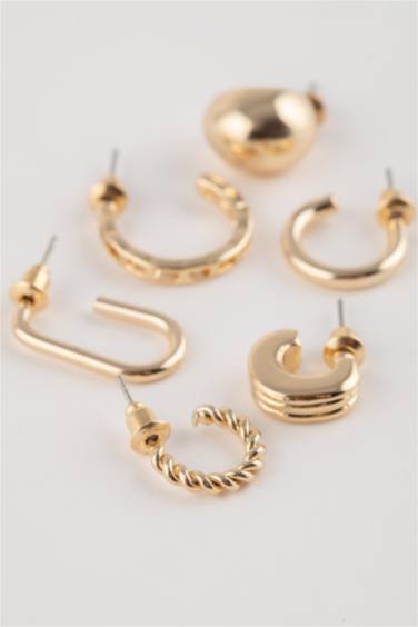 حلق حريمي ذهبي - 6 قطع