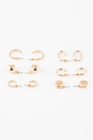 حلق حريمي ذهبي - 6 قطع