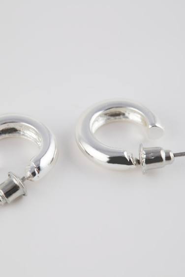 حلق حريمي فضي - 3 قطع